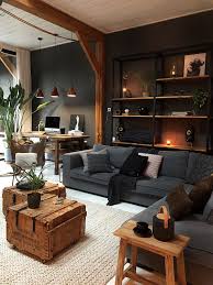 Adding an accent wall can help liven up your living room. Paint It Black Dark Interior And Exterior Design Ideas The Nordroom