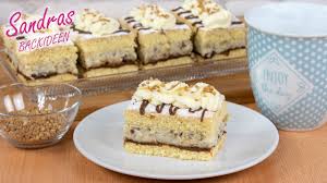 Einen raffaello kuchen ohne backen. Haselnuss Sahne Schnitten Sandras Backideen