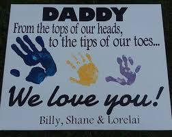 Birthday Gifts For Dad From Toddler Personalized Hand Print Canvas Handprint Gift For Him Dad Etsy In 2020 Handprint Gifts Dad Birthday Gift Diy Gifts For Him