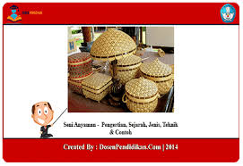 Salah satunya melalui membuat kerajinan tangan. Seni Anyaman Pengertian Sejarah Jenis Teknik Contoh