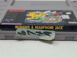 Mohawk and Headphone Jack Super Nintendo SNES CIB Complete