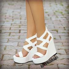 Mileta Beyaz Kafesli Dolgu Topuk Ayakkabi White Shoes Shoelover Dolgu Topuk Ayakkabilar Topuklular