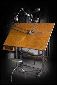 Vintage Iron Drafting Table And Stool With Its Original Drawing Arm And Industr Industrial Design Furniture Vintage Drafting Table Vintage Industrial Furniture
