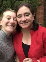 Not a red frilled linen wrap dress