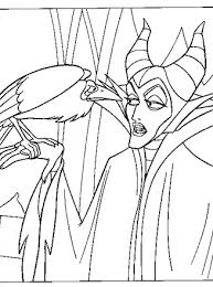 Print the coloring pages of maleficent for free and try to use other colors for her. Sleeping Beauty Coloring Page Maleficent And Crow All Kids Network