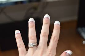 Diy French Tip Gel Shellac Nails Warfieldfamily