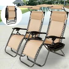 The 5 best beach chairs of 2021. Zero Gravity Folding Patio Lounge Beach Chairs W Canopy Magazine Cup Holder Awning On Sale Overstock 28534063