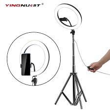 5600k led ring light 10inch 26cm lamp dimmable photography studio phone video with 150cm tripod selfie stick usb plug for led ring light led ring selfie stick