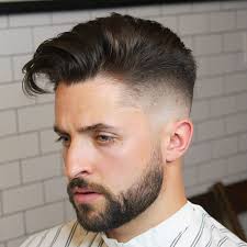 Taper faded sides with styled top. 50 Elegant Taper Fade Haircuts For Clean Cut Gents