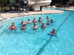 Water Aerobics At Old North State Club Pool Summer Outdoor Pool Water Aerobics