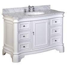 Here's a bathroom vanity you surely haven't seen before: Katherine 48 Traditional Bathroom Vanity With Carrara Marble Top Kitchenbathcollection