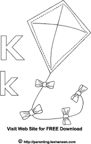 The printable pages will put boredom away and fill the kids with creative activity. K For Kite Coloring Page Novocom Top