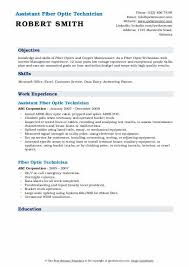 Fiber Optic Technician Resume Samples Qwikresume