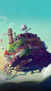 Castle Anime Peace Art Illustration Iphone 5s Wallpaper Christmas Wallpaper Free Christmas Wallpaper Simple Simple Wallpapers Blue