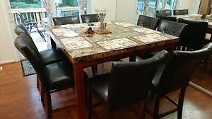 Magical, meaningful items you can't find anywhere else. Dining Table Set 54 X54 With 8 High Chairs Very Little Use Ebay