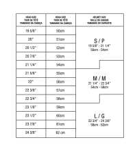 limar helmet size chart helmet size chart