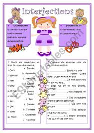 This Is A Worksheet About Interjections The Students Must Match The Interjections To Their Corres In 2020 Interjections Grammar Worksheets English Grammar Worksheets
