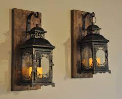 Rustic Home Decor Antique Bronze Hanging Lantern Sconce Lantern Sconces Farmhouse Decor Wall Decor Sconces Lanterns Decor Hanging Lanterns Lantern Sconce