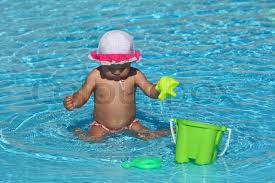 Kids will love the adorable and fun graphic tees from jcpenney. Cute Toddler Girl Playing In A Swimming Stock Image Colourbox