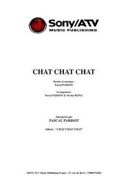 Chat Chat Chat Parole Musique Partition Piano Partitions De Chansons