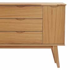 Wildeiche massiv bianco geölt maße: . 150 Cm Breites Holz Sideboard In Eiche Mit Retro Design Number