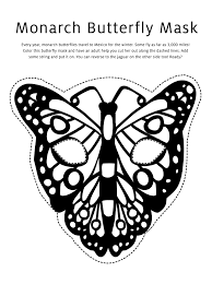 After the glue dries, cut out the butterfly. 7 Best Butterfly Mask Printable Coloring Pages Printablee Com