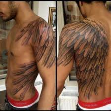Tattoos are popular among men and accustomed to the society for a long time. Angel Wing Tattoos For Men Wing Tattoo Men Shoulder Tattoo Meaningful Tattoos For Men