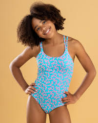Modibodi Teen Swimwear Cross Back One Piece Swimsuit In Wavy Blue - FREE*  Shipping & Easy Returns - City Beach New Zealand
