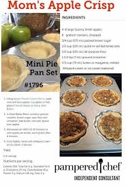 Mini Apple Crisps Pampered Chef Desserts Pampered Chef Recipes Pampered Chef Brownie Pan