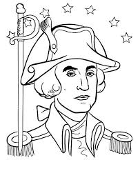 Revolutionary war soldier coloring page. General George Washington During The Revolutionary War Coloring Page Kids Play Color