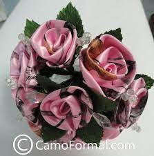 Pin By Jennifer Brown On Crafts Pink Camo Wedding Camo Wedding Flowers Camo Flowers