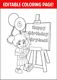 Happy birthday set of cute greeting cards. Paint Party Ideas Games And Party Supplies