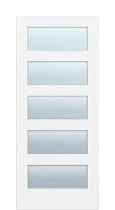 7 0 Tall Modern 5 Lite Primed Barn Door Slab Sliding Patio Doors Closet Doors Barn Doors Sliding