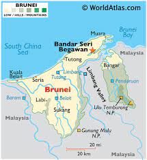 نڬارا بروني دارالسلام‎ (jawi script). Brunei Darussalam Maps Facts World Atlas