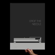 This is a compilation curated by anthony fantano, host of the popular music review site, the needle drop. Drop The Needle Art Print Screenprint Print Typography Office Art Living Room Art Music Poster Music Room Mid Century Modern Art