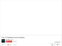 Saddest Anime Deaths Blank Template Imgflip