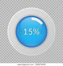 15 Percent Pie Chart Vector Photo Free Trial Bigstock