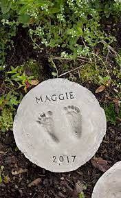 Cement footprint stepping stone tutorial. How To Make Footprint Diy Stepping Stones Simple Kids Idea
