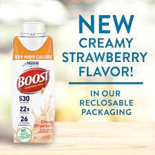 Buy Boost Very High Calorie Complete Nutritional Drink Creamy Strawberry 8 Fl Oz Pack Of 24 Online In Vietnam B07t3kyh4n