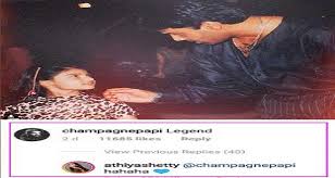 Athiya is one beautiful tall damsel while drake is the rapper of our dreams, isn't he? Kiki Famed Drake In Relation With Athiya Shetty Abb Takk News