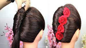 New French Bun Hairstyle With Trick French Roll Hairstyle Hairstyle For Wedding Party Youtube In 2021 Roll Hairstyle French Roll Hairstyle Bun Hairstyles