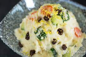 In a bowl combine the celery, relish, miracle whip, mustard, hot sauce, garlic powder, onion powder, celery seed, kosher salt, and black pepper and mix the dressing until combined. Best Korean Potato Salad Gamja Salad Kimchimari