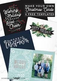 Cut out card design using scissors or paper cutter. Make Your Own Photo Christmas Cards For Free Christmas Card Templates Free Free Holiday Photo Card Templates Christmas Card Template