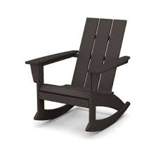 Its sturdy eucalyptus and rich brown stain blend in with. Polywood Modern Adirondack Rocking Chair Adr420 Polywood Official Store