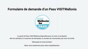 Register via the website visitwallonia.be and. Les 20 000 Premiers Pass Visitwallonia Epuises Apres 18 Minutes