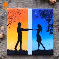 15 Beautiful Paintings About Love Painting Tutorial Videos Part 12 Video Oil Pastel Art Small Canvas Art Canvas Art Painting