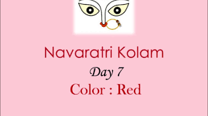 Navratri Day 7 Saptami October 16 2018 Navratri Color Of The Day Red Color Of The Day Navratri Color
