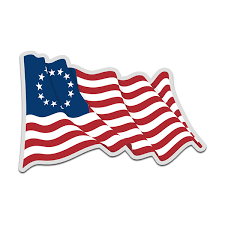 Get your stickers, clean the surface, sticker on, then use your imagination create works now! American Revolution Betsy Ross Waving Flag United States Decal Sticker Rh V4 Rotten Remains