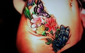 Butterfly Tattoos On Bottom Google Search Lower Stomach Tattoos For Women Stomach Tattoos Women Lower Hip Tattoos