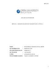 Pandangan semesta t.i, konsep & takrif, wilayah, masyarakat & budaya, agama ti, peranan islam dlm ti, kesenian & sains & teknologi, kitab ved. Assignment Template Tamadun Islam Dan Tamadun Asia Docx Mpu3323 January 2020 Semester Mpu3323 U2013 Tamadun Islam Dan Tamadun Asia 1 Titas 1 Nama Course Hero